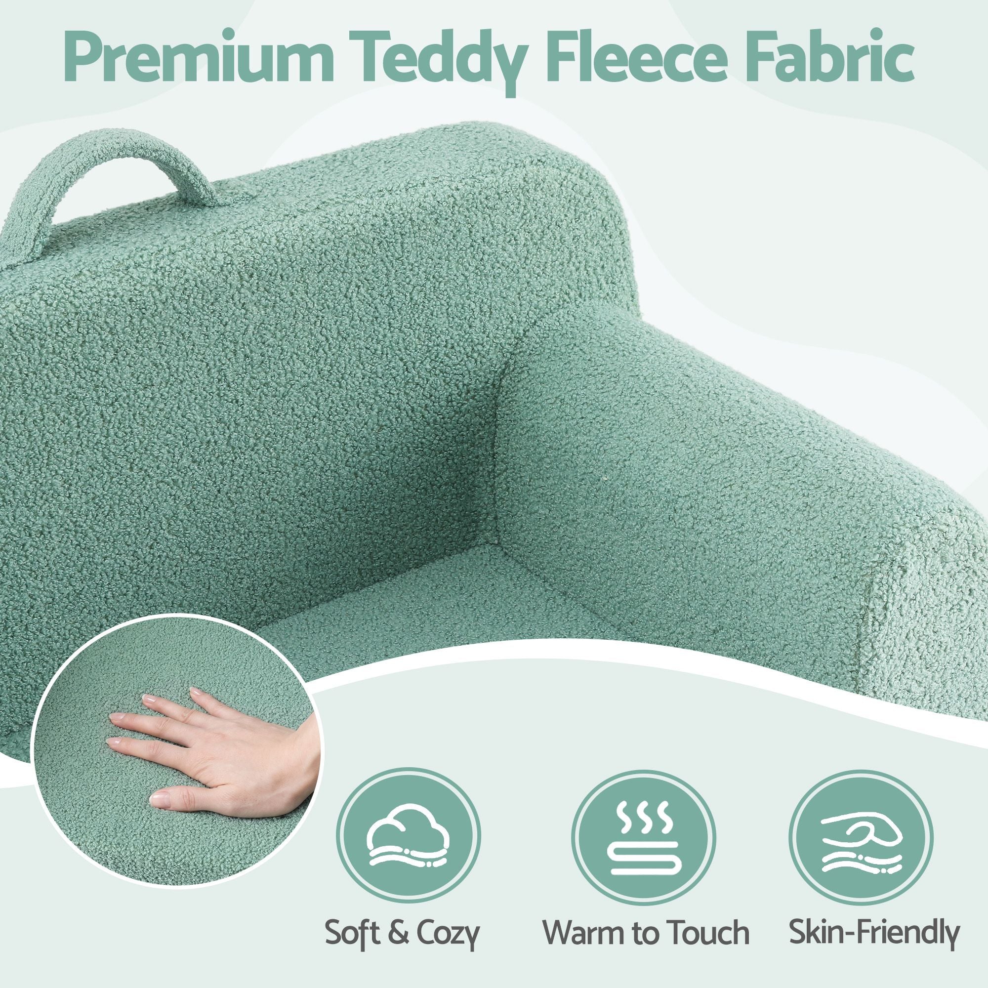 Artiss Sofa Foam Couch with Carry Handle Mint Green Bedworld