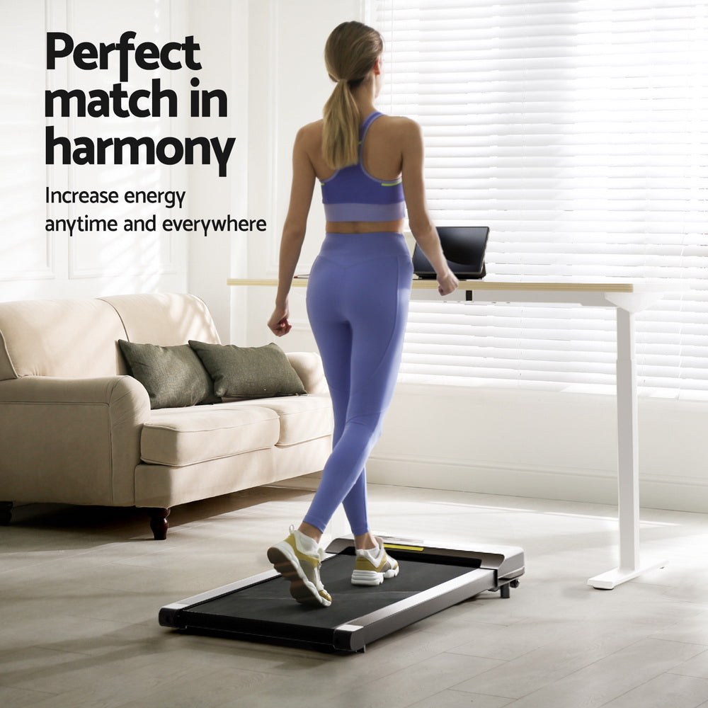 Artiss Electric Treadmill with 120cm Automatic Standing Desk Walking Pad 400mm