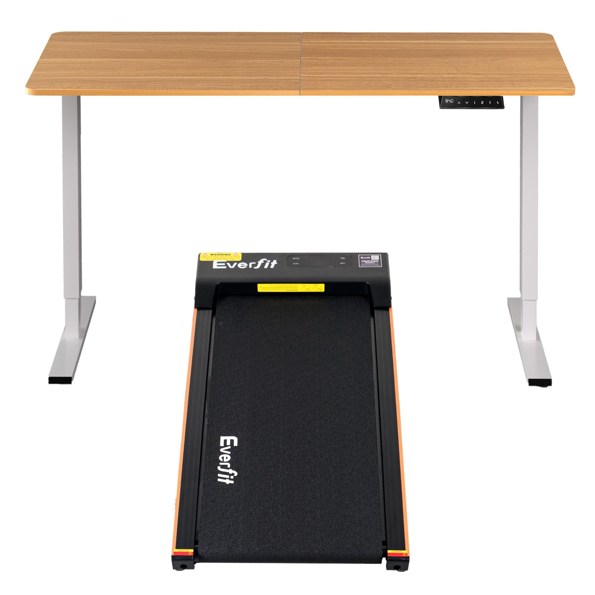 Artiss 140cm Standing Desk Treadmill Motorised Natural Wood Bedworld
