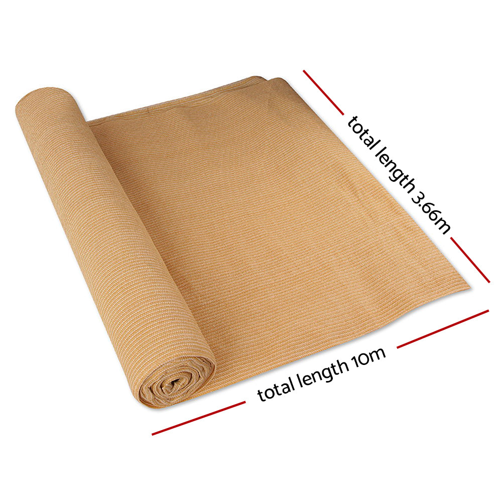66x10m Shadecloth Sail Heavy Duty Beige