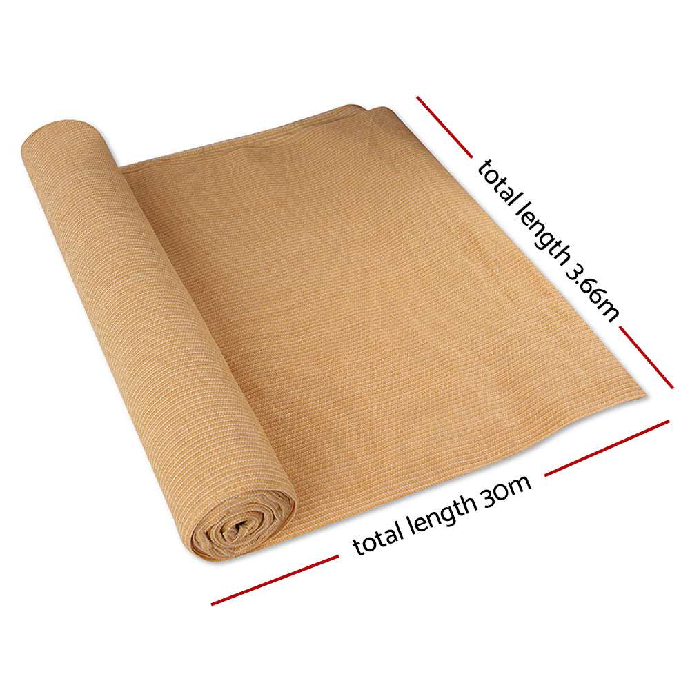 66x30m Shadecloth Sail Heavy Duty Beige