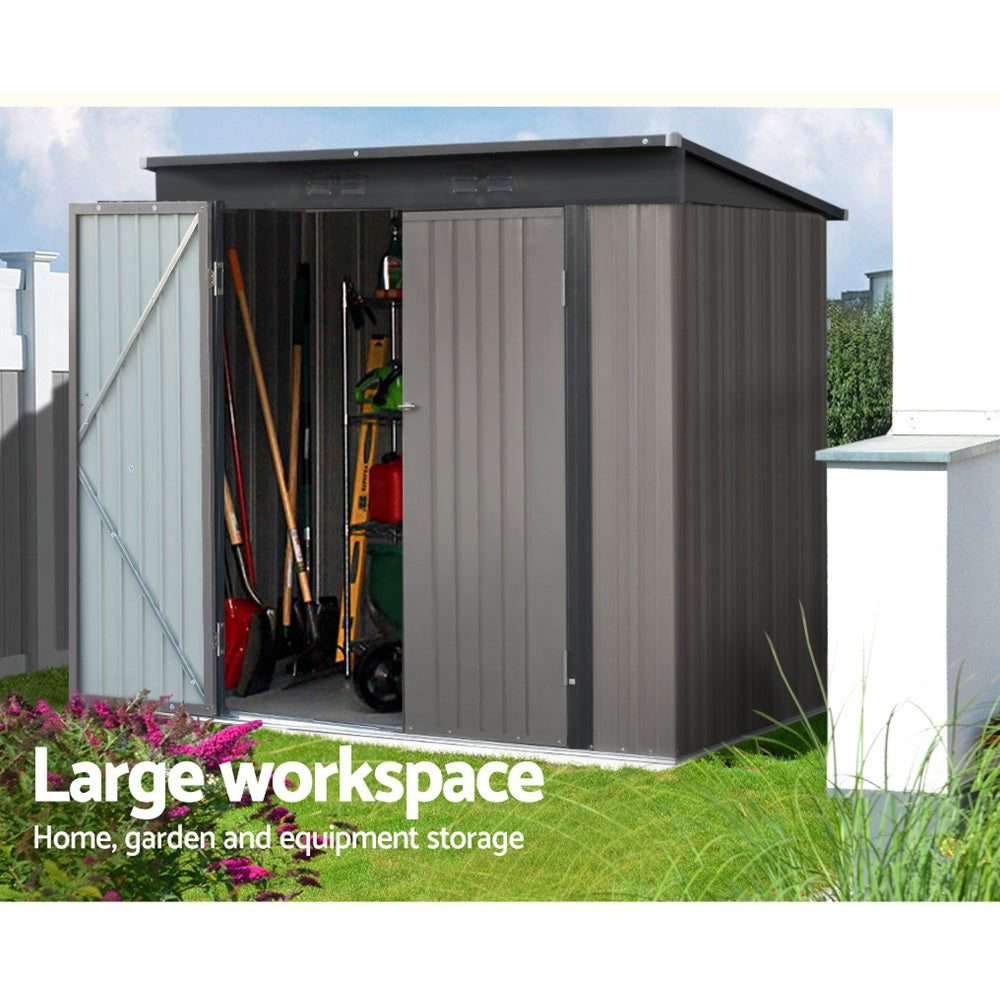 31M Sheds Outdoor Storage Steel Workshop House Tool Double Door
