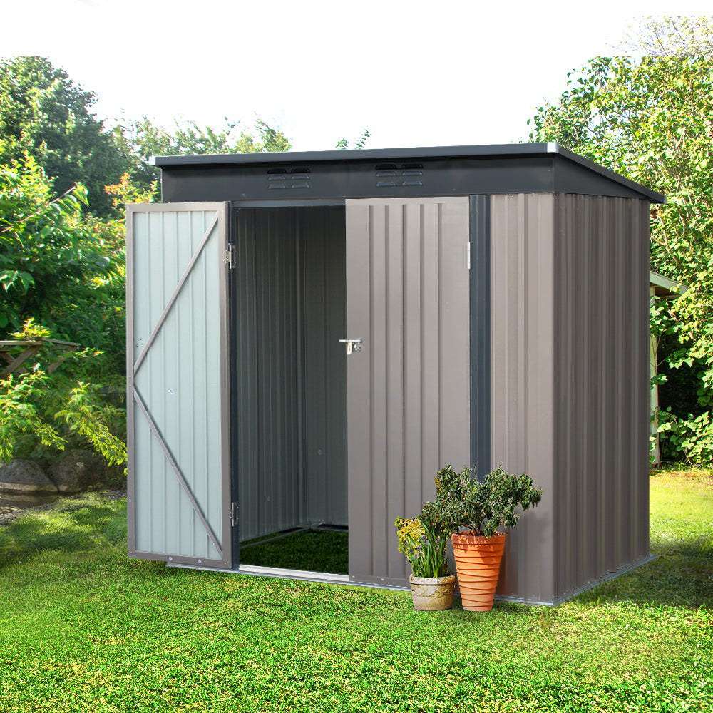 31M Sheds Outdoor Storage Steel Workshop House Tool Double Door