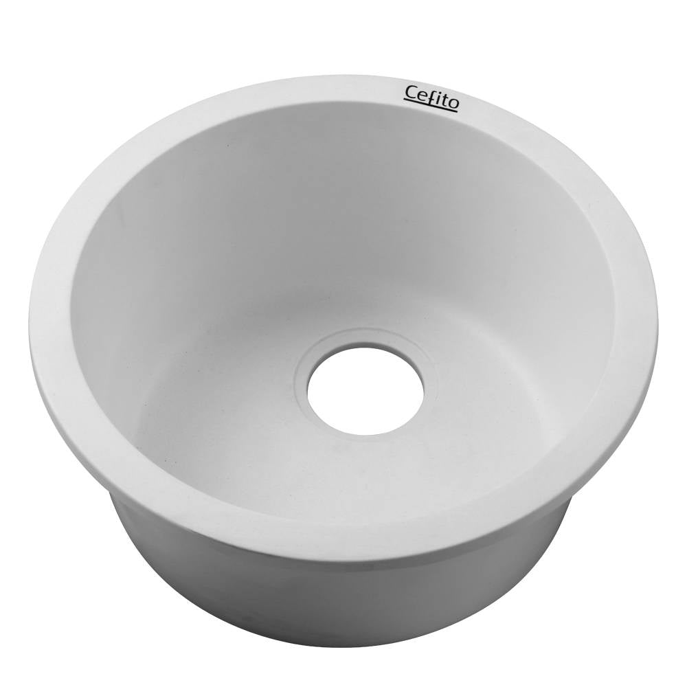 Cefito Stone Kitchen Sink Round 430MM Granite