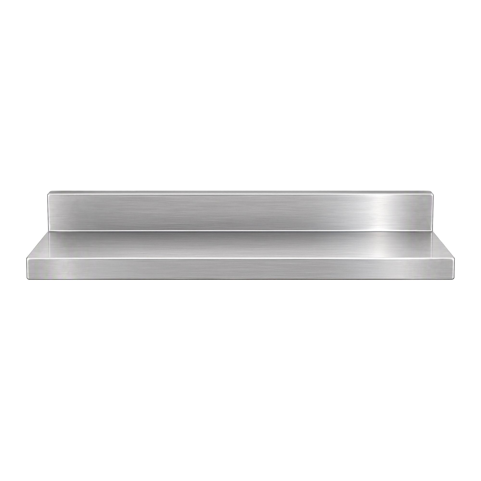 Cefito 610 x 220mm 430 Stainless Steel L-Shaped Kitchen Wall Shelf Bedworld