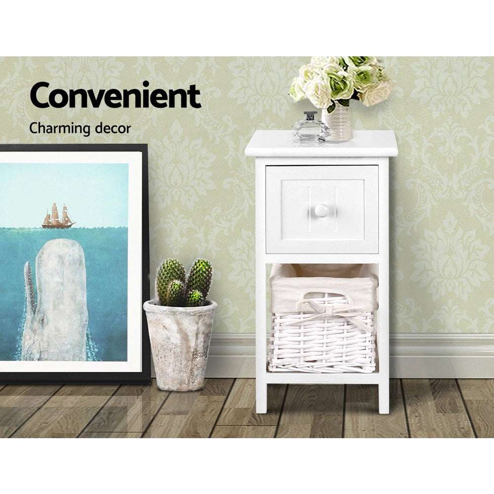 Artiss Bedside Table 1 Drawer