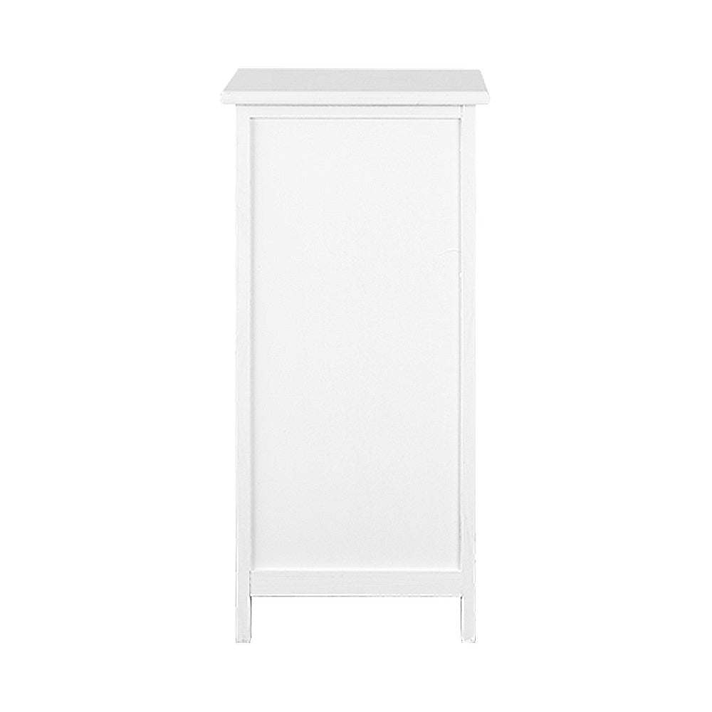 Artiss Bedside Table Bathroom Storage Cabinet 3 Drawers White
