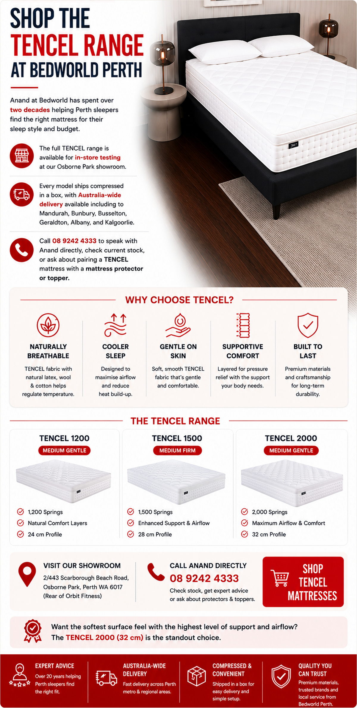 Shop the TENCEL Range at Bedworld Perth