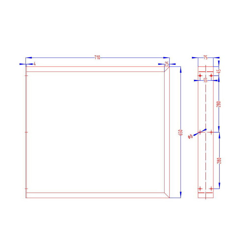Artiss Metal Table Legs DIY Rectangular 71X65CM Set of 2 Bedworld
