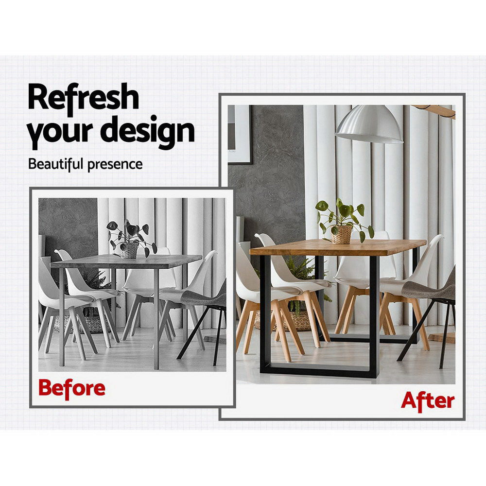 Artiss Metal Table Legs DIY Rectangular 71X65CM Set of 2 Bedworld
