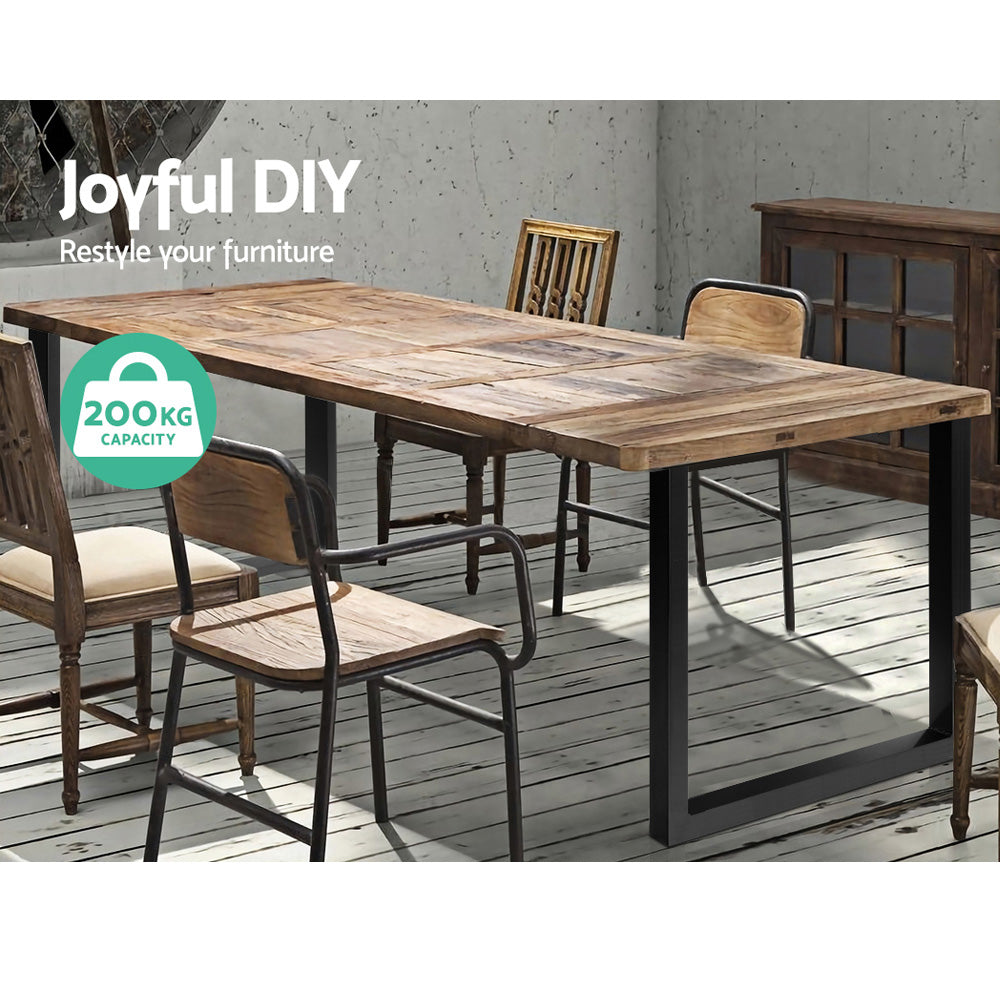 Artiss Metal Table Legs DIY Rectangular 71X65CM Set of 2 Bedworld