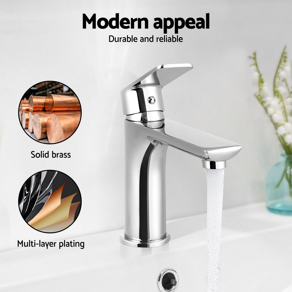 Cefito Bathroom Basin Mixer Tap Brass Faucet Vanity Laundry Sink Chrome Bedworld