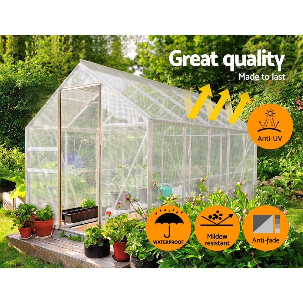 tarp 5x6m Instahut Tarp Tarpaulin 5x6m Canvas Heavy Duty Camping Cover Clear