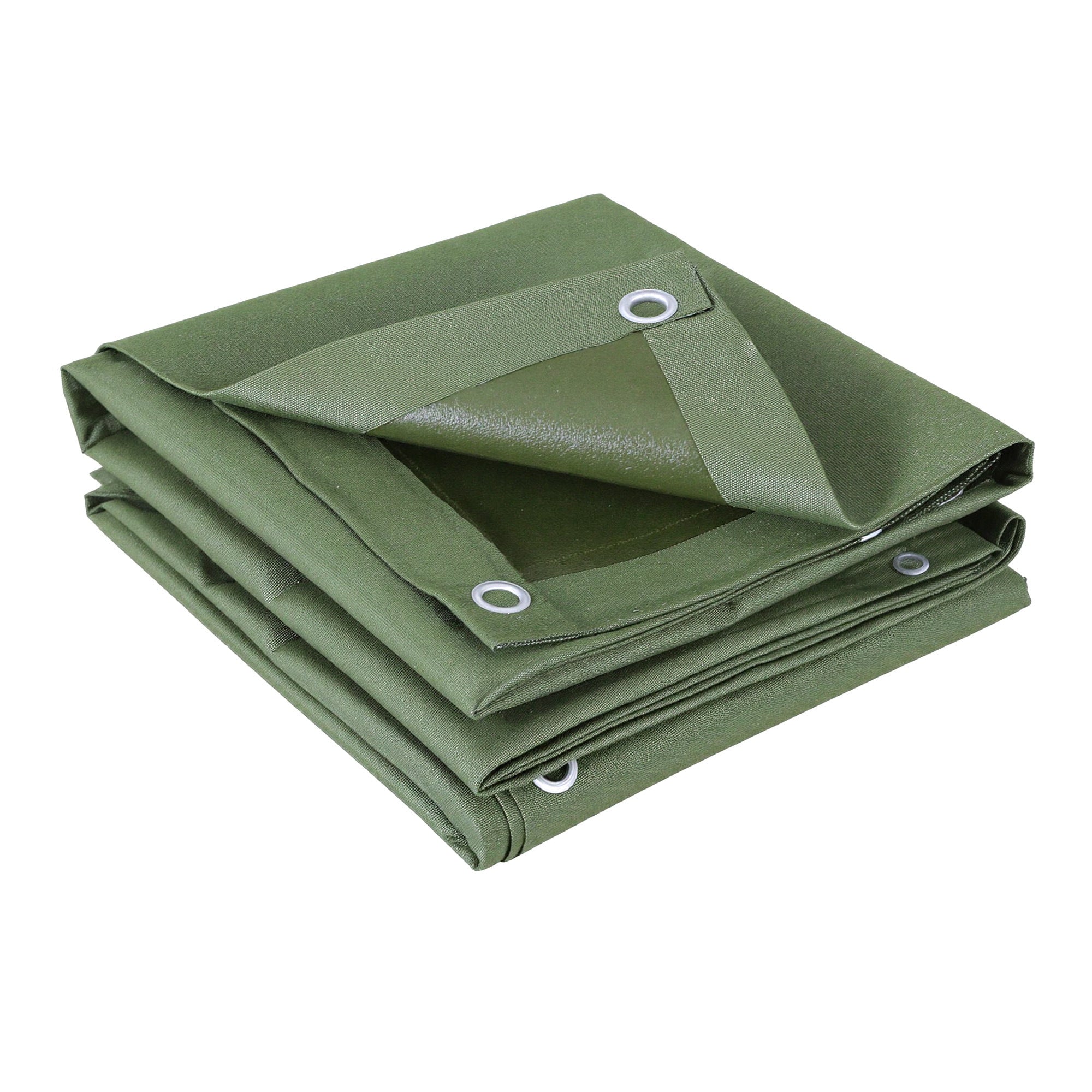 Instahut 2x3m Tarp Tarpaulin 600GSM Camping Canvas Heavy Duty Water Resistant Bedworld