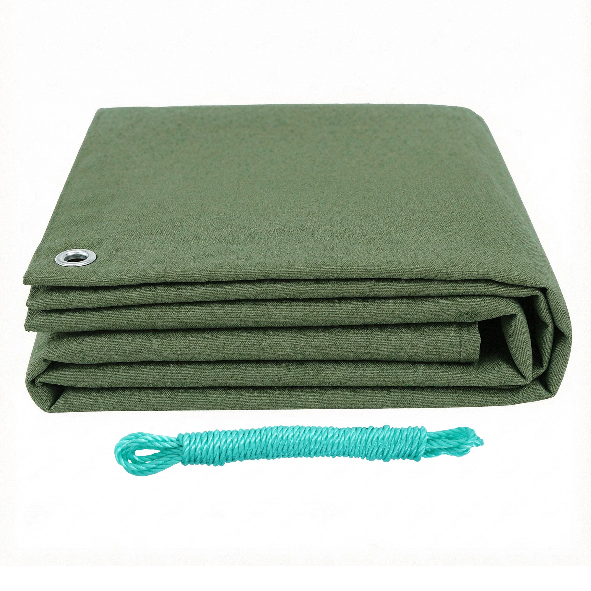Instahut 2x3m Tarp Tarpaulin 600GSM Camping Canvas Heavy Duty Water Resistant Bedworld