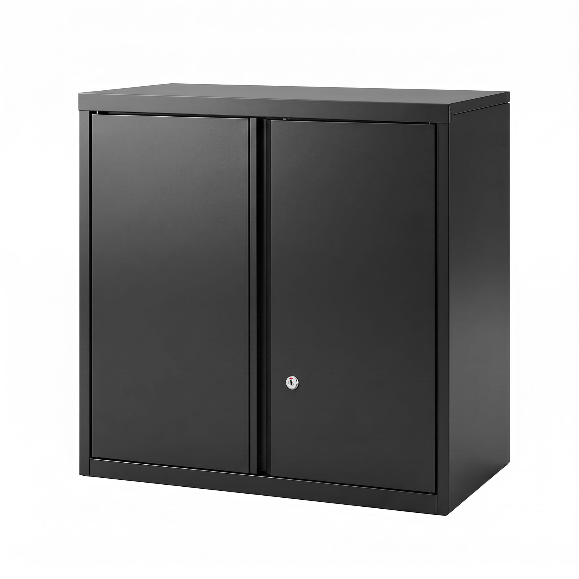 Giantz Steel Tool Cabinet Wall Mount Adjustable Shelf Garage Storage Lockable Black Bedworld