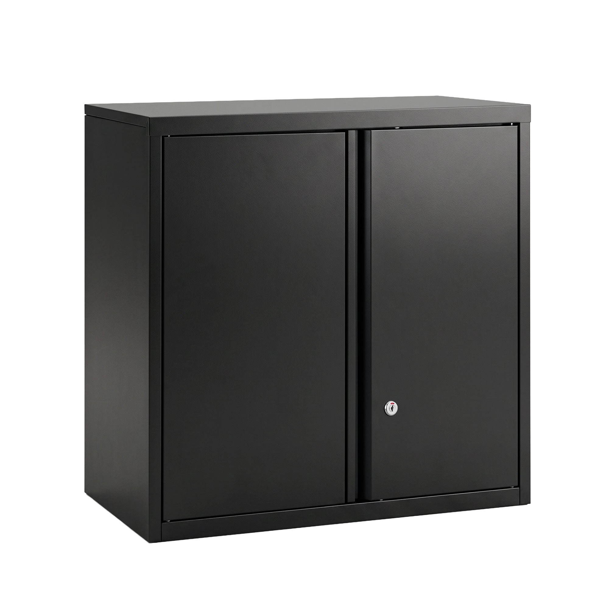 Giantz Steel Tool Cabinet Wall Mount Adjustable Shelf Garage Storage Lockable Black Bedworld