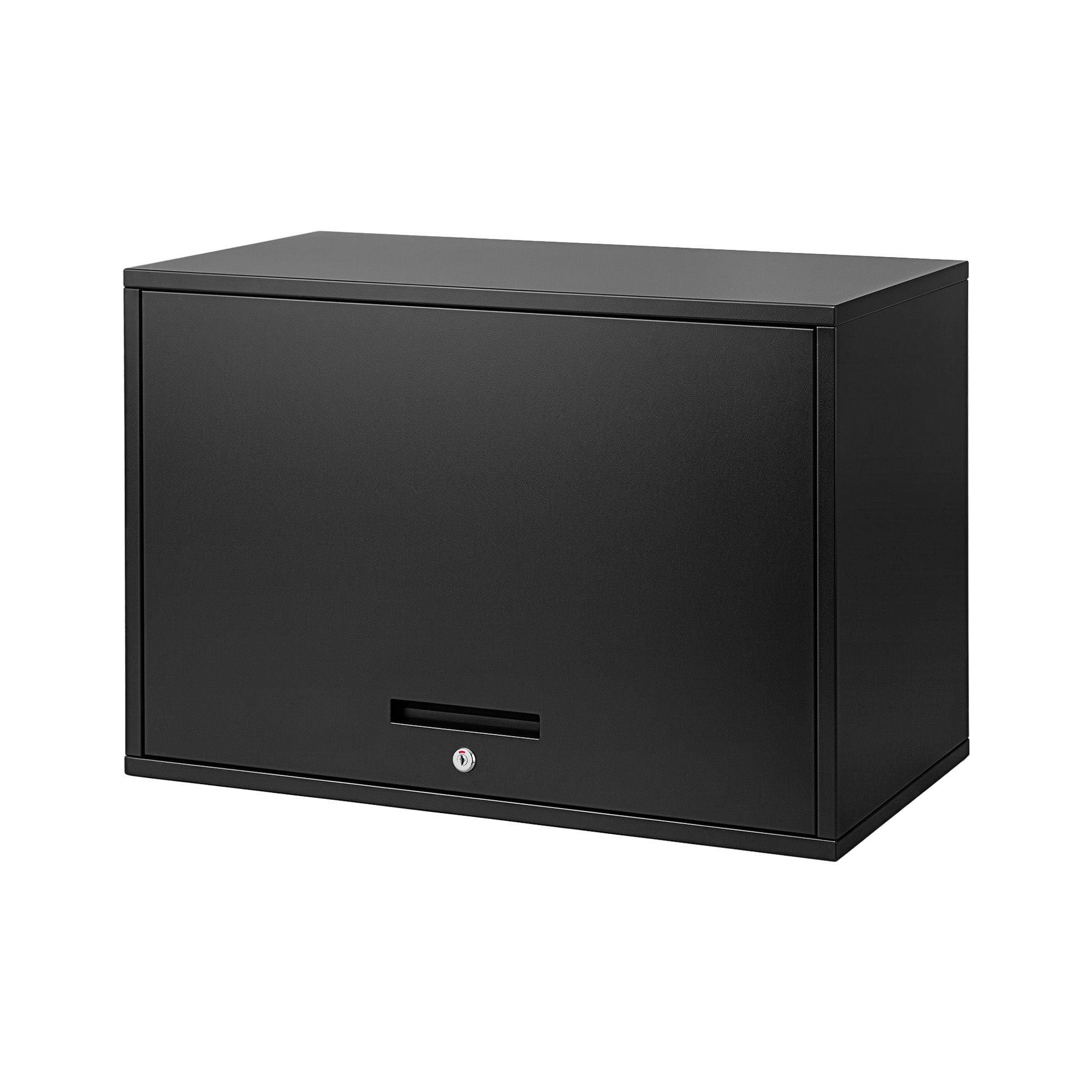 Giantz Wall Mount Steel Tool Cabinet Garage Storage Box Lockable Overhead Shelf Black Bedworld
