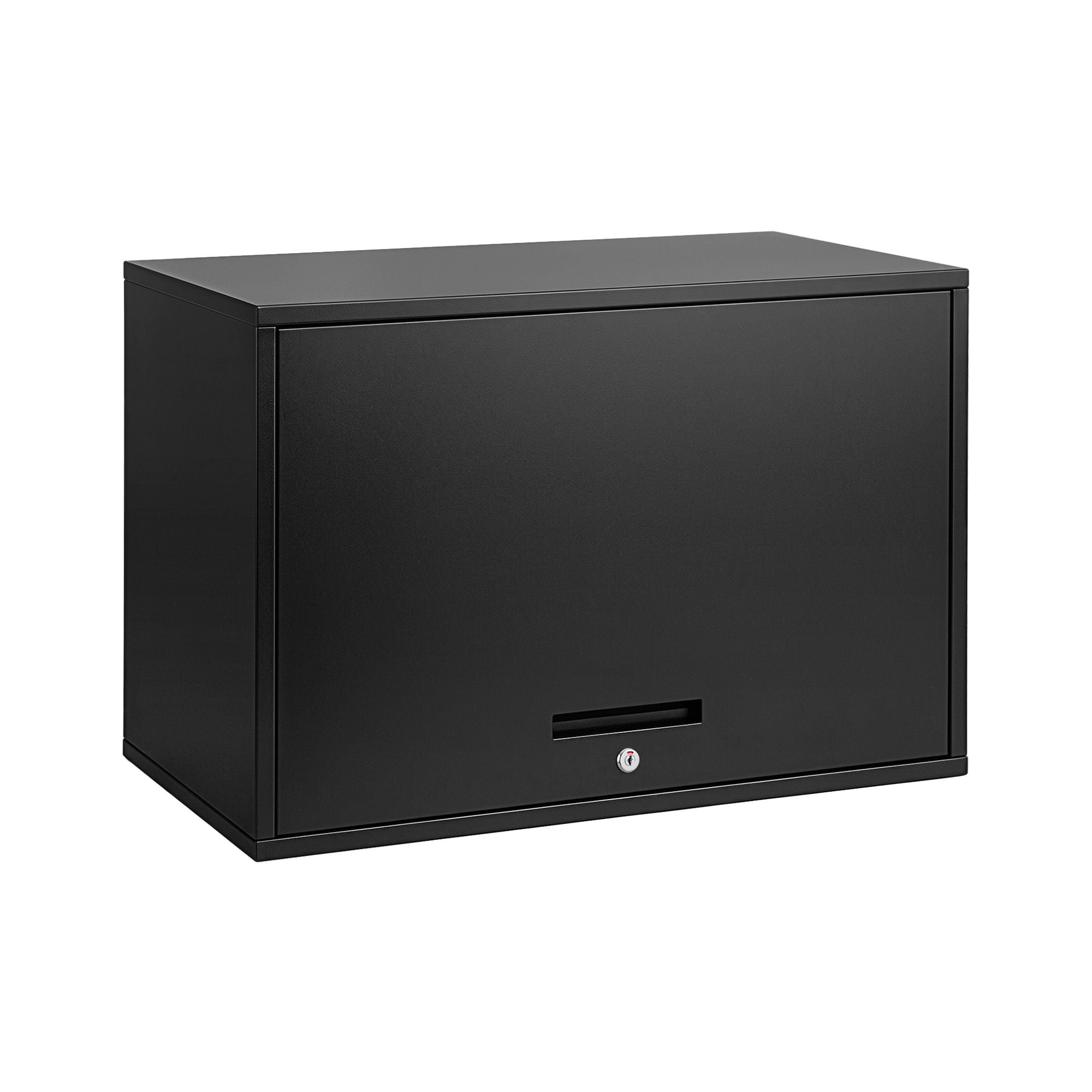 Giantz Wall Mount Steel Tool Cabinet Garage Storage Box Lockable Overhead Shelf Black Bedworld