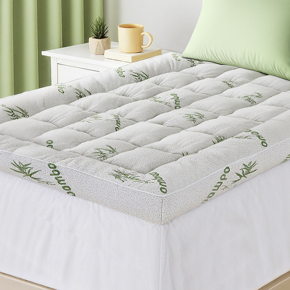 Giselle Mattress Topper 11cm Pillowtop toppers Bamboo Single