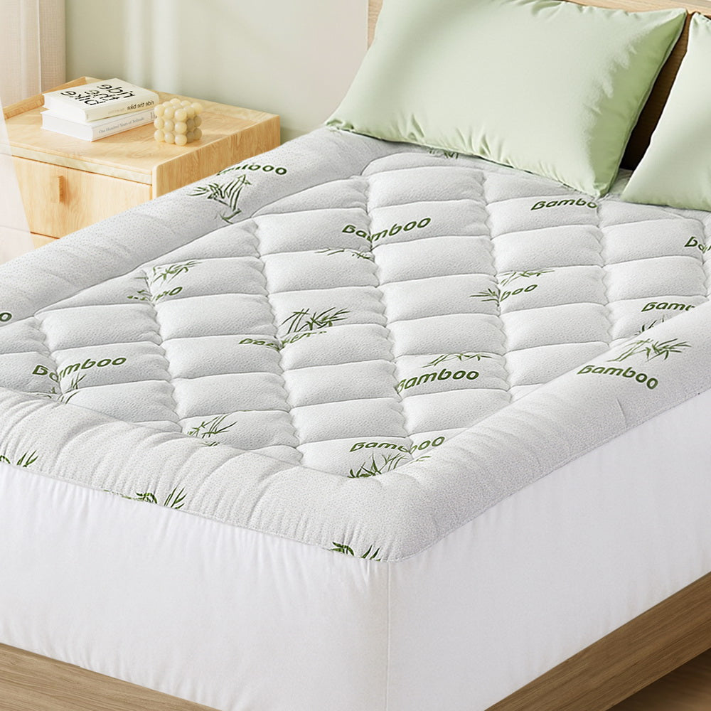Giselle Mattress Topper 5cm Pillowtop toppers Bamboo Double