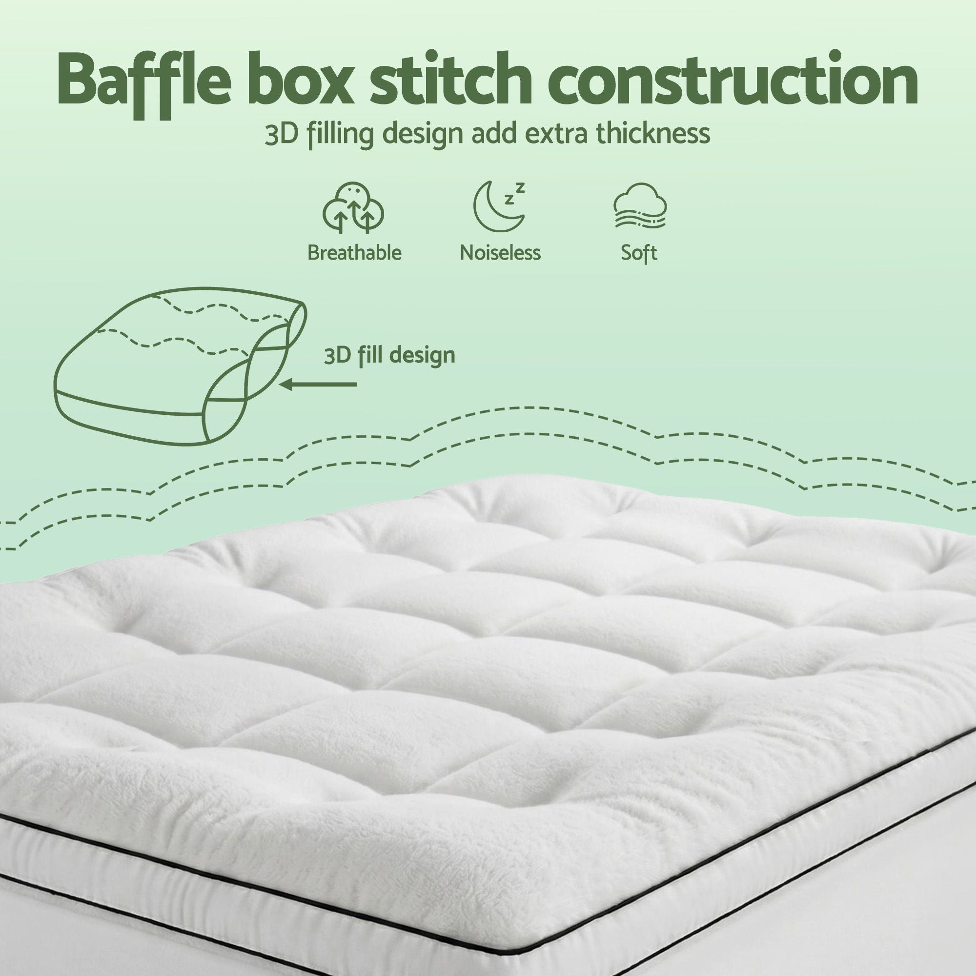 Giselle Bedding Single Mattress Topper 5cm Coral Fleece Bedworld