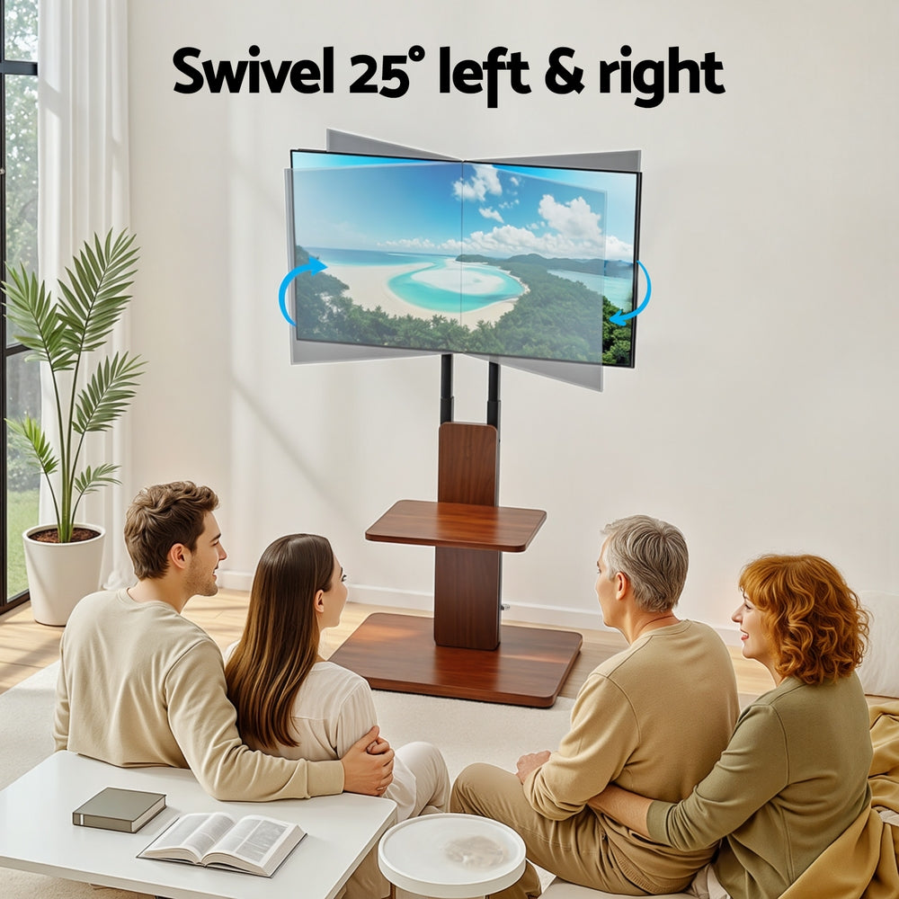 Artiss TV Stand 32-70 Wooden Tray Swivel Height Adjustable