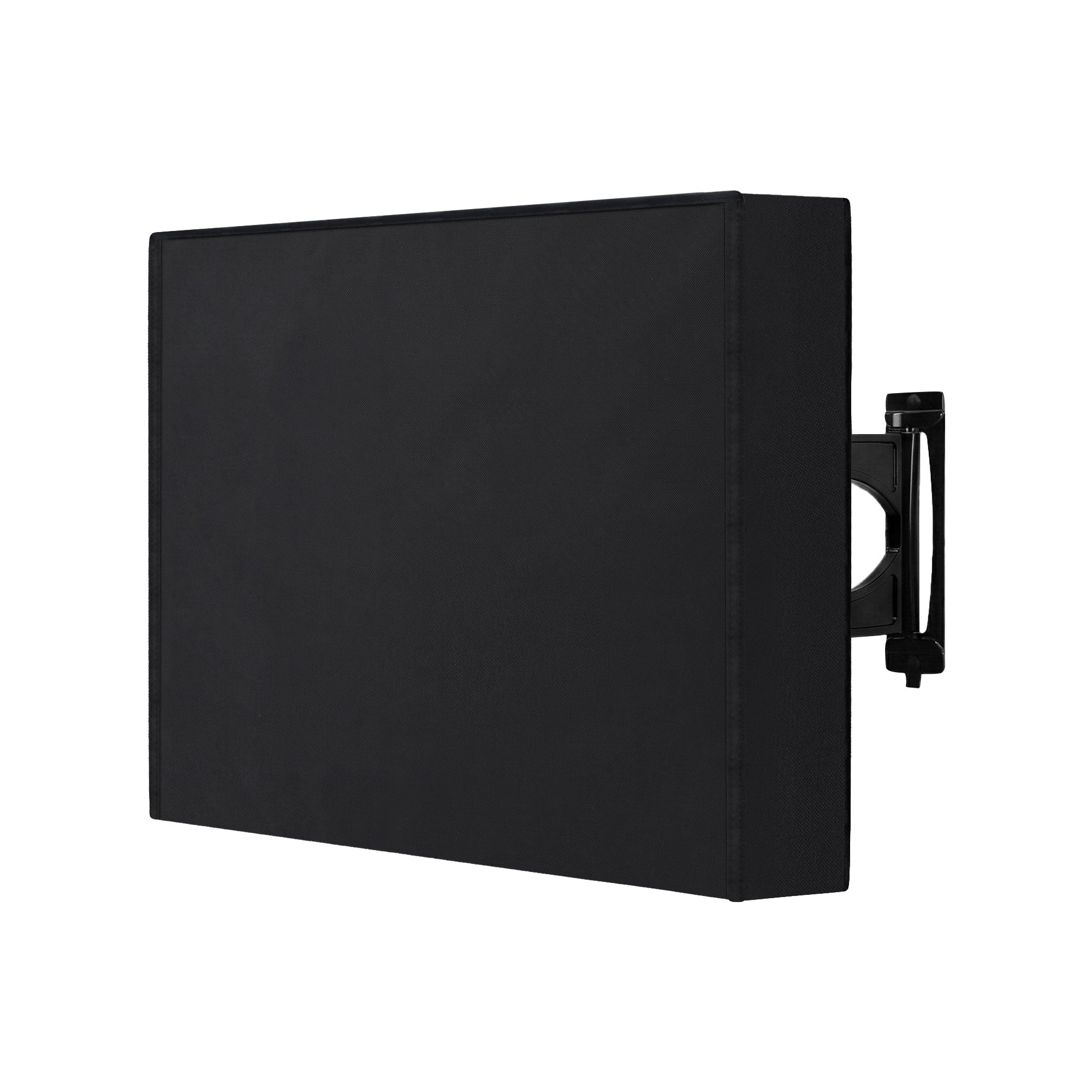 Artiss waterproof TV cover, black rectangular cover with side opening for wall mount.