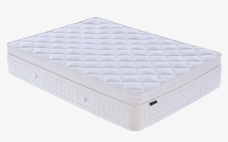 White mattress on a white background