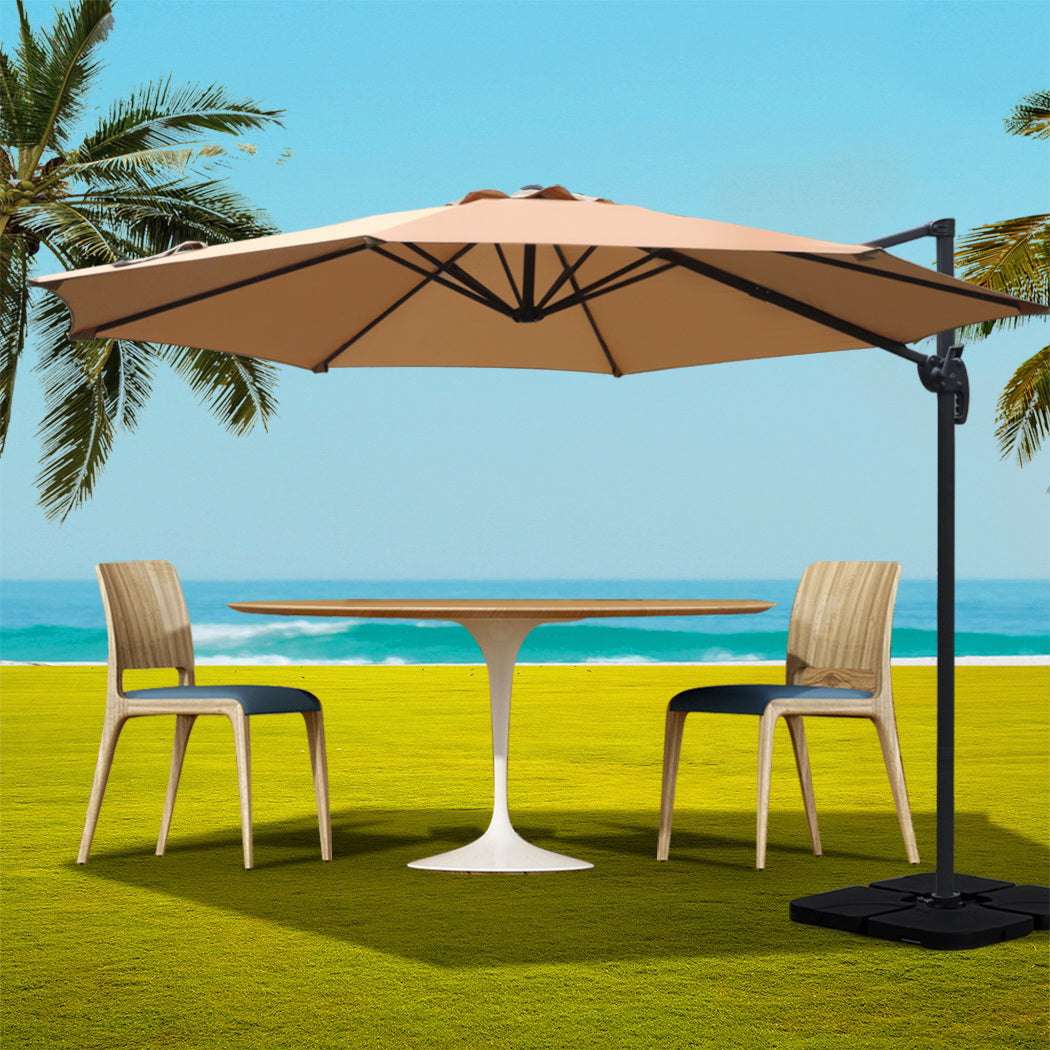 /Base Cantilever Beach Roma 360 Degree Tilt Beige