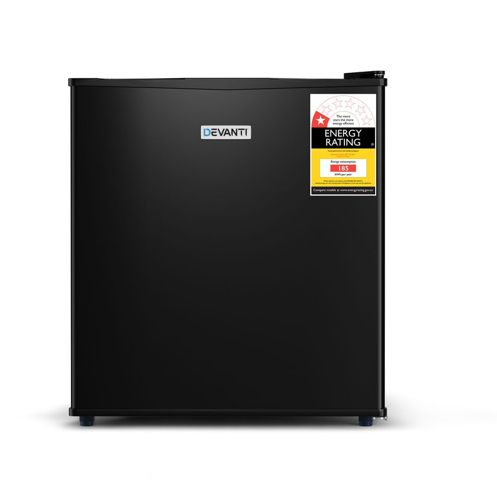 Devanti 31L Small Upright Freezer Vertical Freezer Black Bedworld