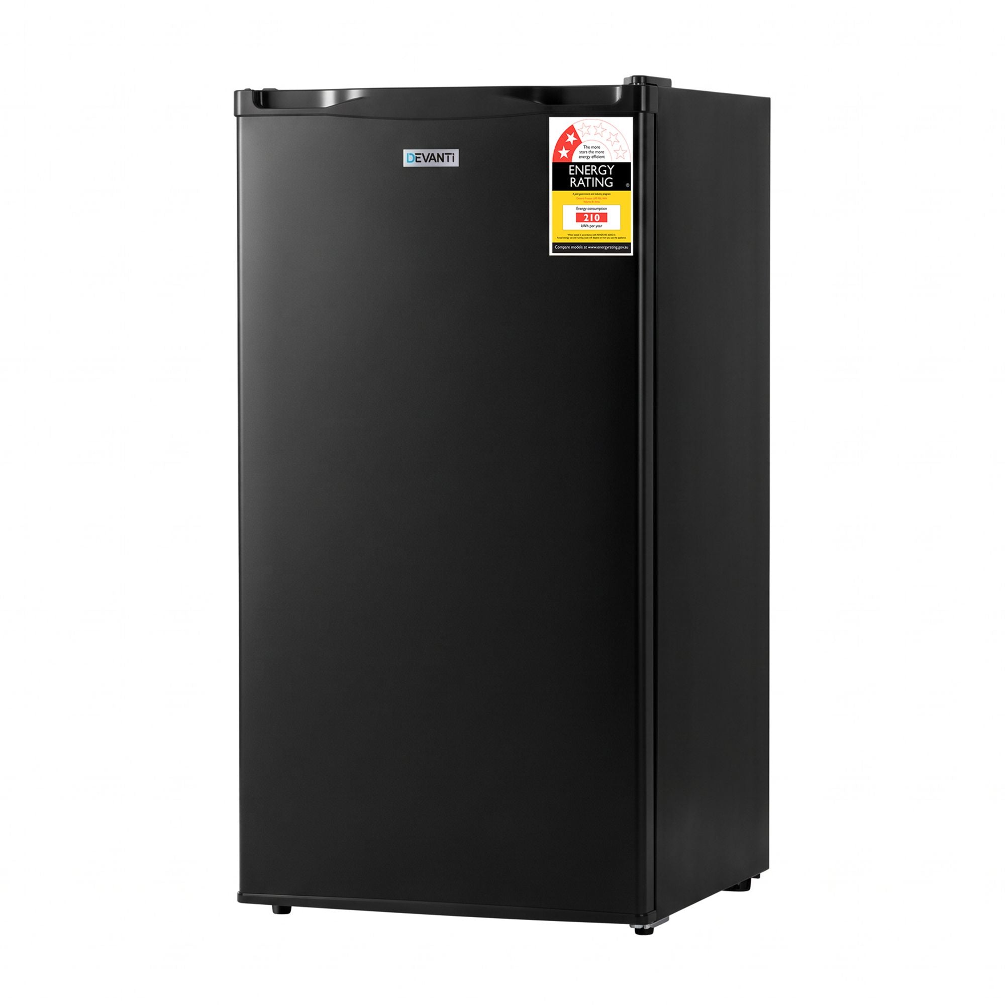 Devanti 81L Upright Freezer Fridge Black Bedworld