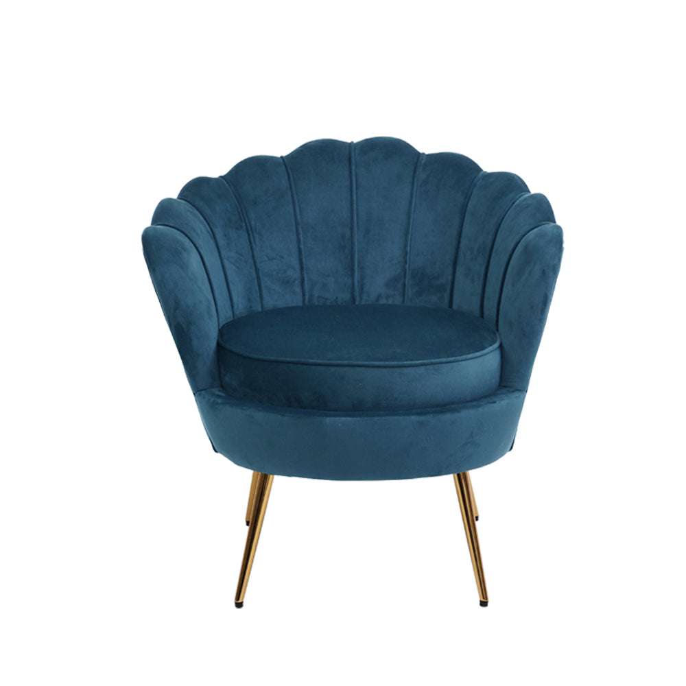 Artiss Armchair Velvet Blue Callista