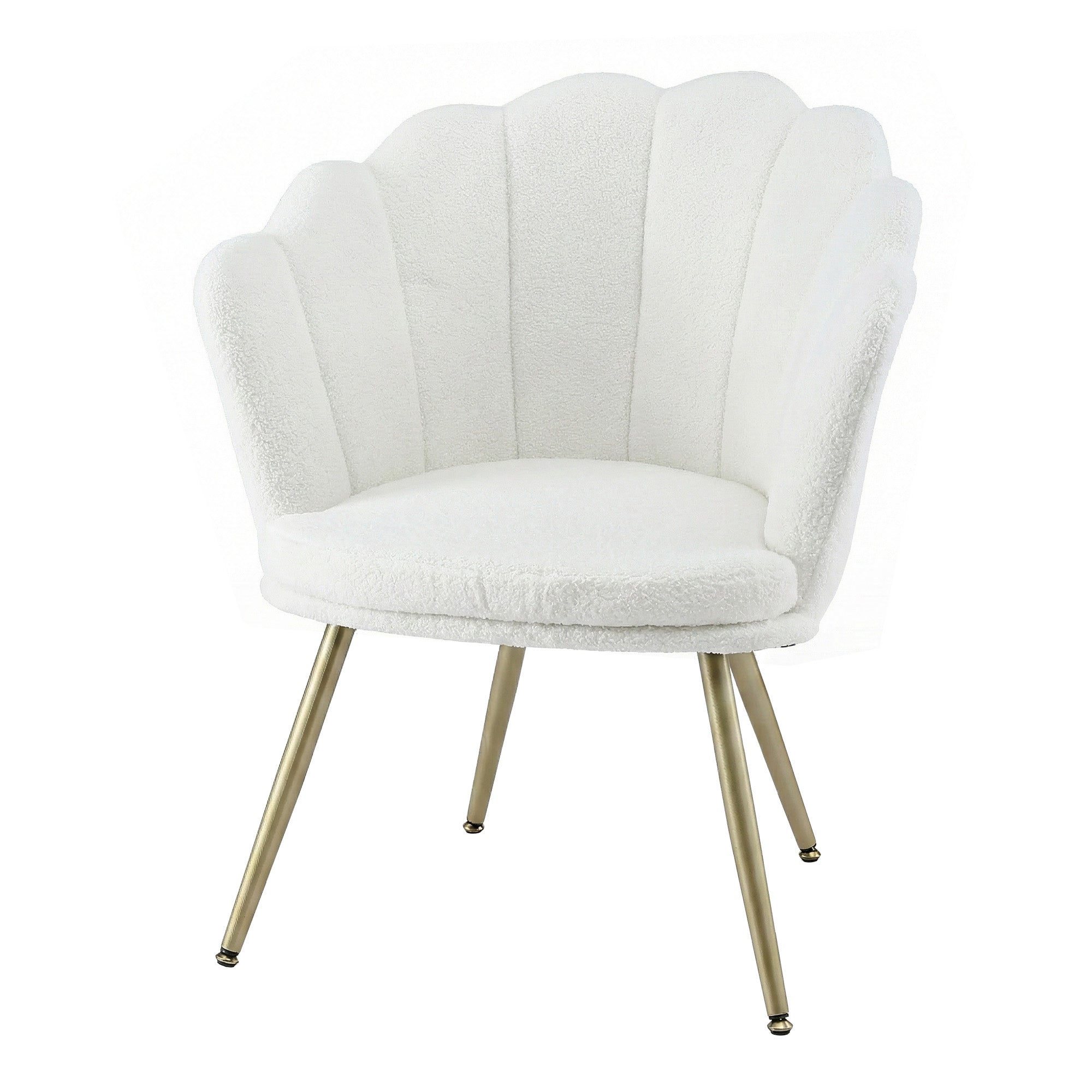 Artiss Armchair Teddy Fleece White Callista Bedworld