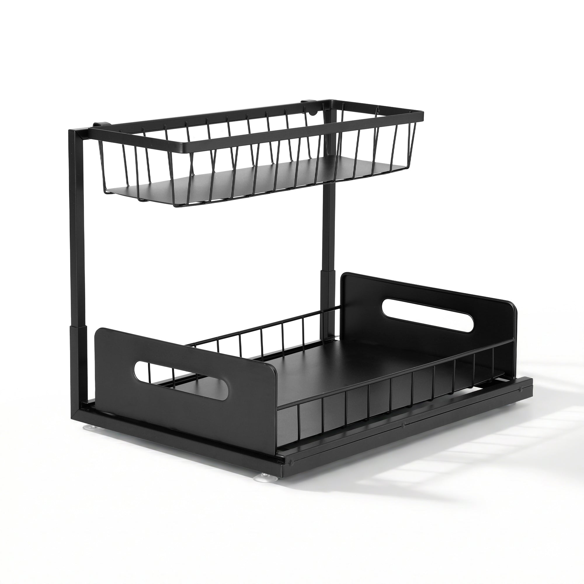 Artiss Under Sink Organizer Storage L Shape 1 Pull Out Drawers Kitchen Cabinet Shelf Bedworld