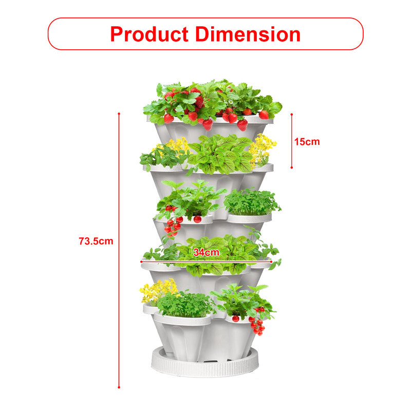 5-Tier Vertical Garden Planter - Indoor/Outdoor