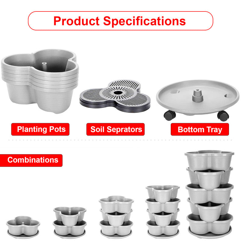 5-Tier Vertical Garden Planter - Indoor/Outdoor