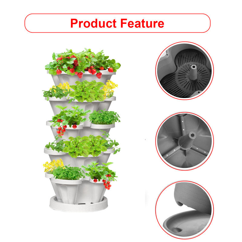 5-Tier Vertical Garden Planter - Indoor/Outdoor