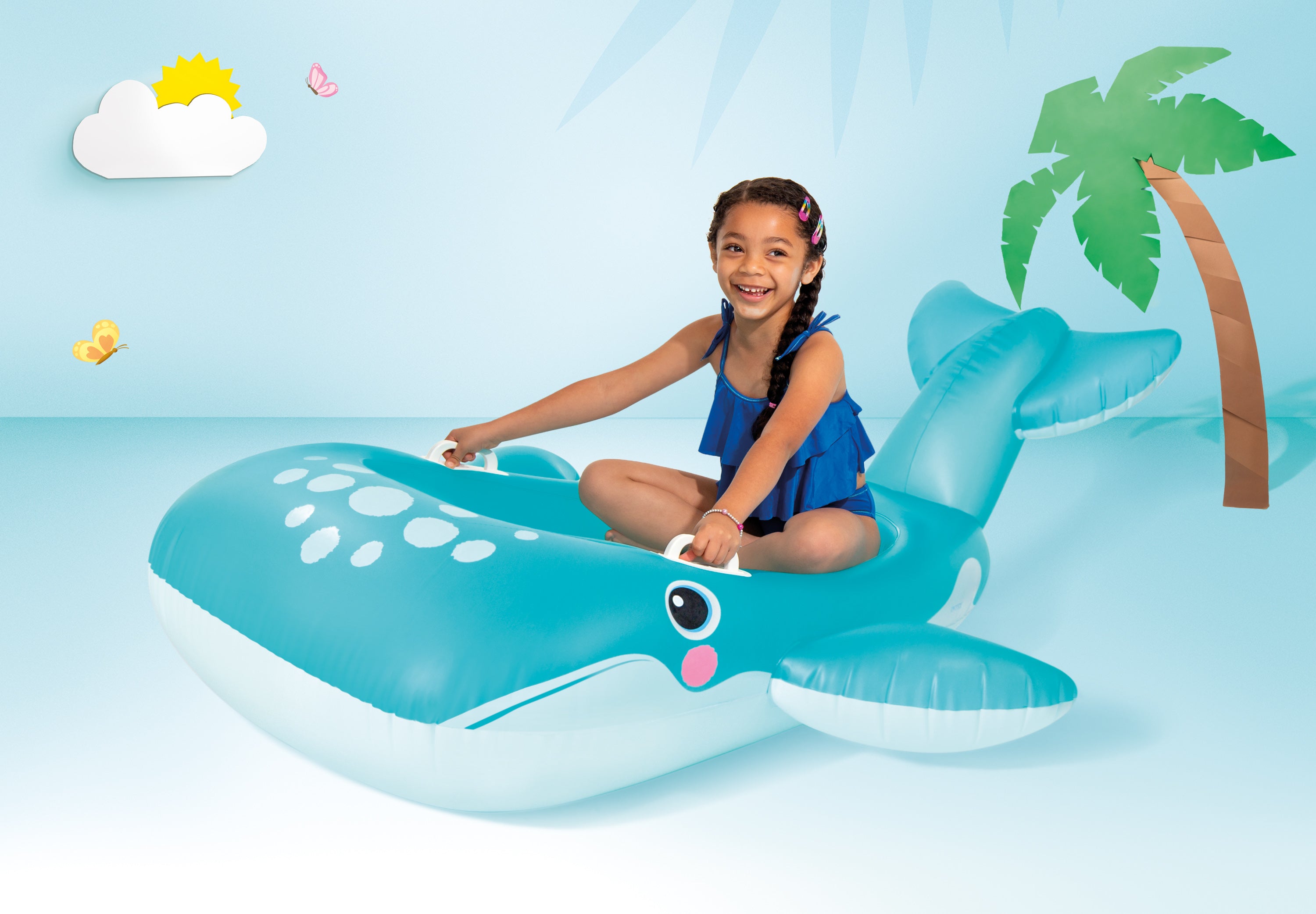 Intex Whale Blue Inflatable Ride - On 57567
