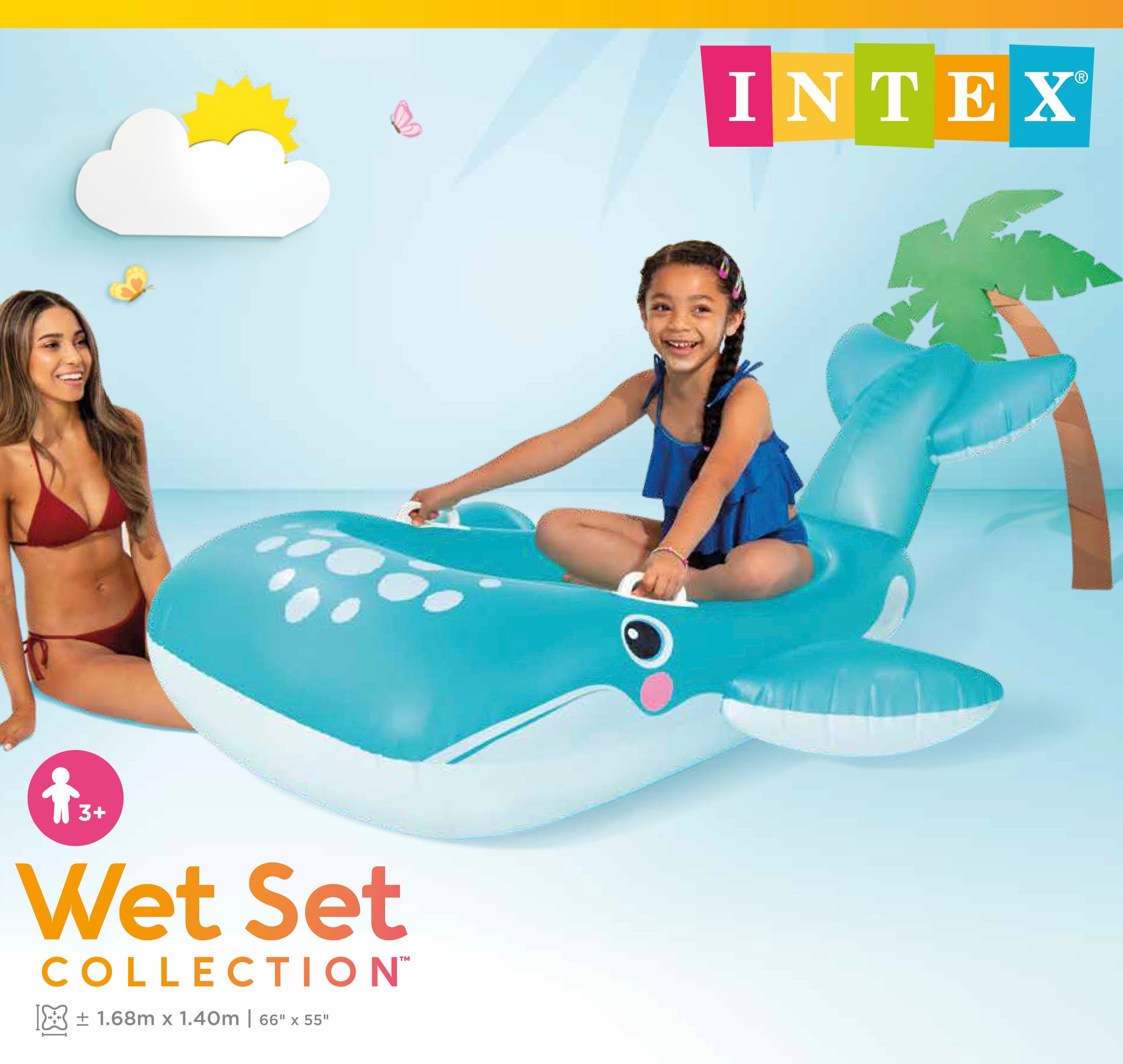 Intex Whale Blue Inflatable Ride - On 57567