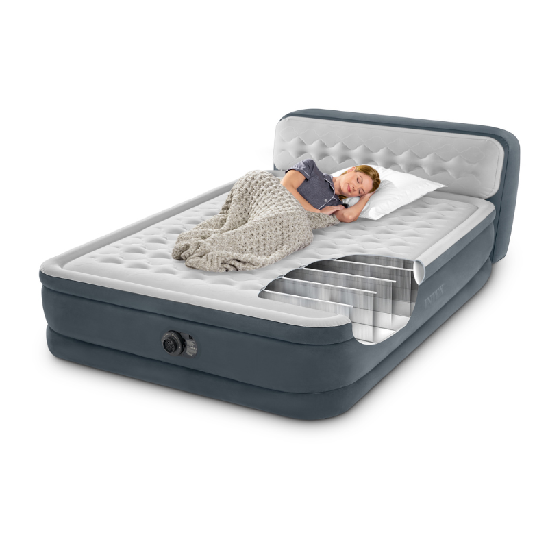 Intex Queen Deluxe Headboard Airbed 64448 Bedworld