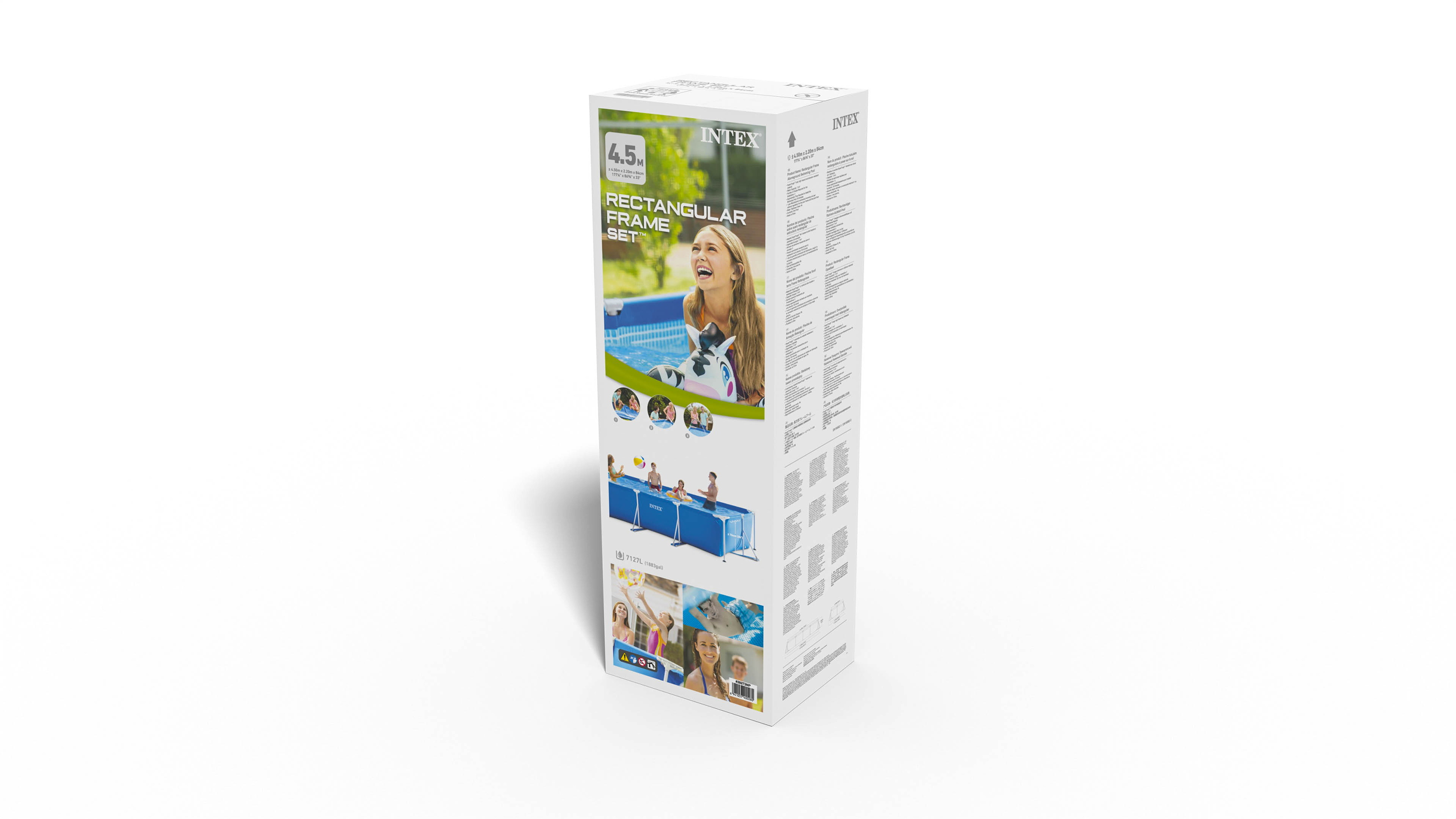 Intex Rectangular Frame Pool 4.5m X 2.2m X 0.84m 28273