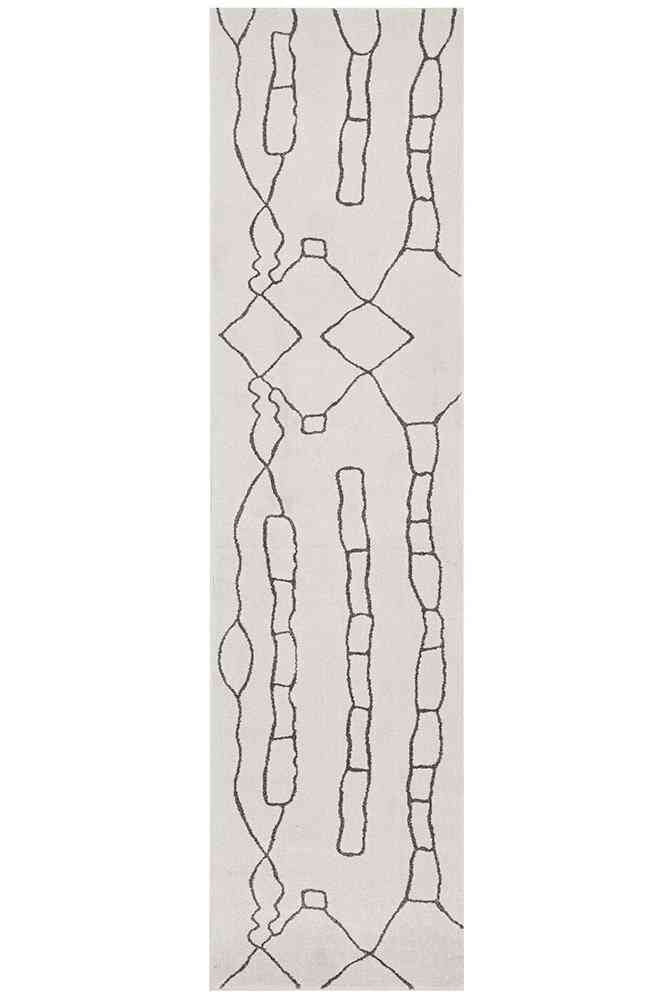 Paradise Runner Amy Grey by Rug Culture - 500X80CM - RUNNER