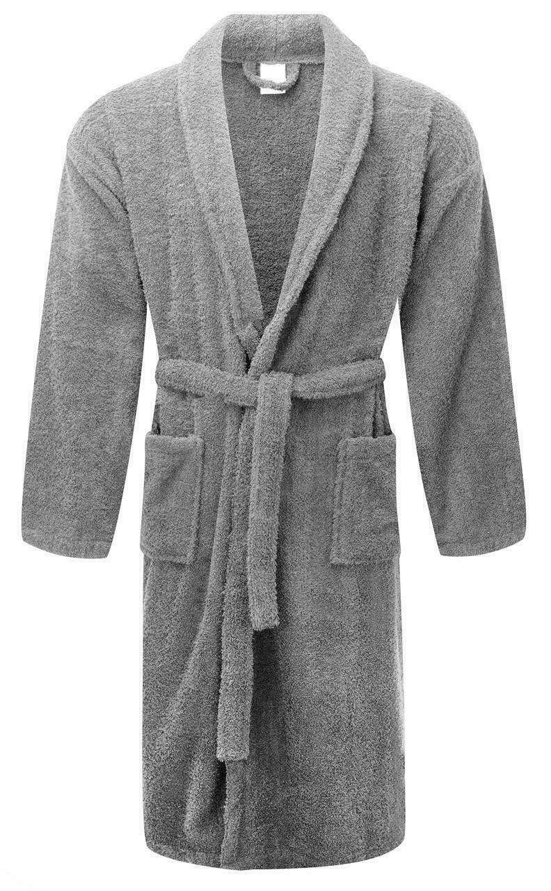 Chalet Quick Dry Terry Cotton Fossil Small/ Medium Bath Robes