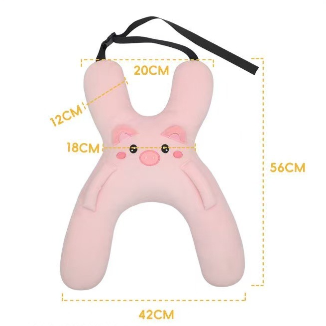 Christmas gift for kids-Kids Travel Pillow, Ergonomic Plush Support for Car Rides, Comfortable Sleep Companion for Children（green dinosaur）