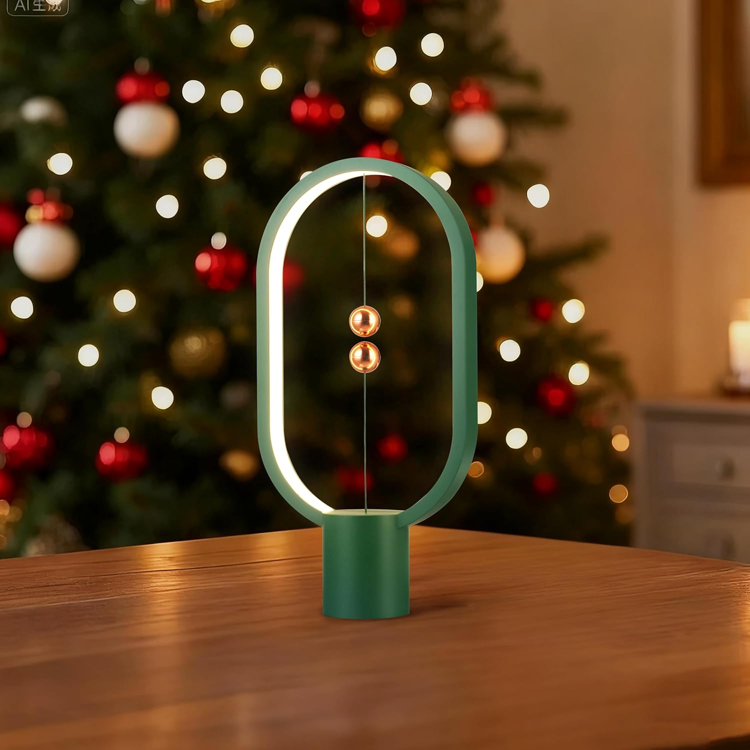 Green Magnetic Balance LED Table Lamp: USB-Powered, Dimmable Eye-Care Light with Award-Winning Design for Australian Homes & Offices