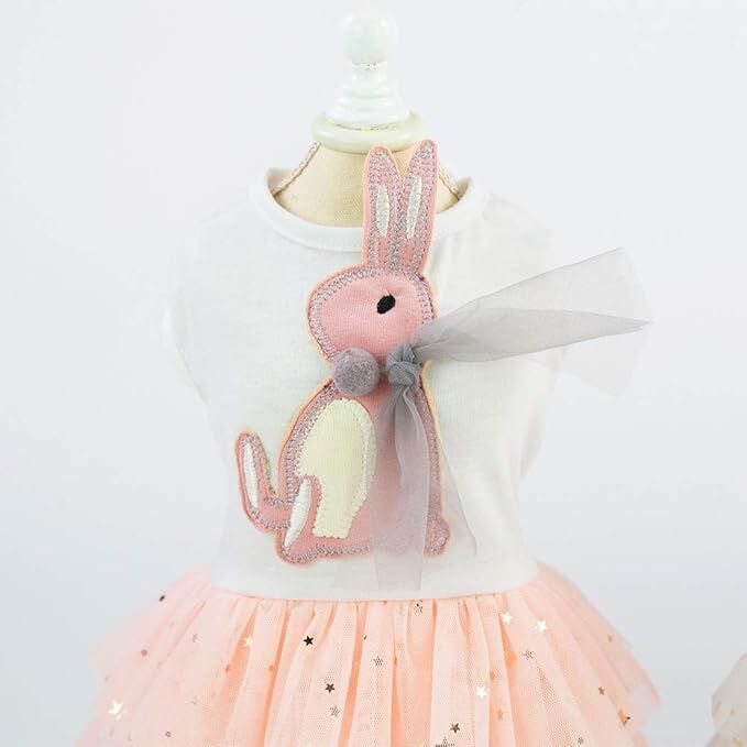 pet products Small Dog Dress Female Tiny Puppy Clothes Girl Tutu for Dogs Dresses Harness Birthday Apparel（Chest circumference42cm, back length30cm, neck circumference29cm）