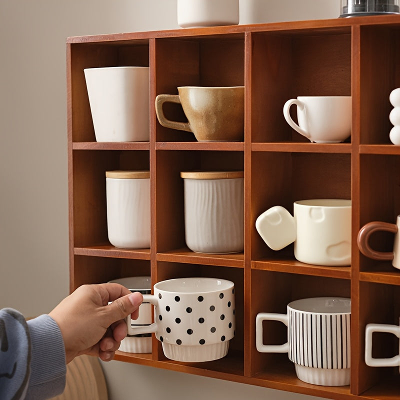 Wood Storage Box & Cup Organizer