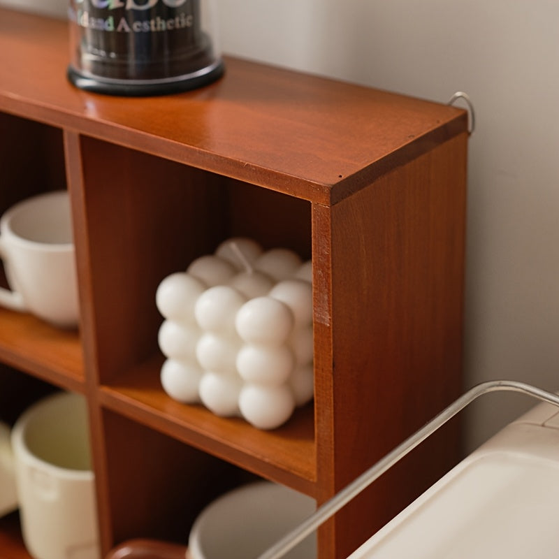Wood Storage Box & Cup Organizer