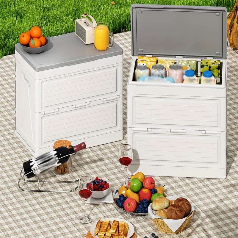 Outdoor Foldable Storage Box with Wheels